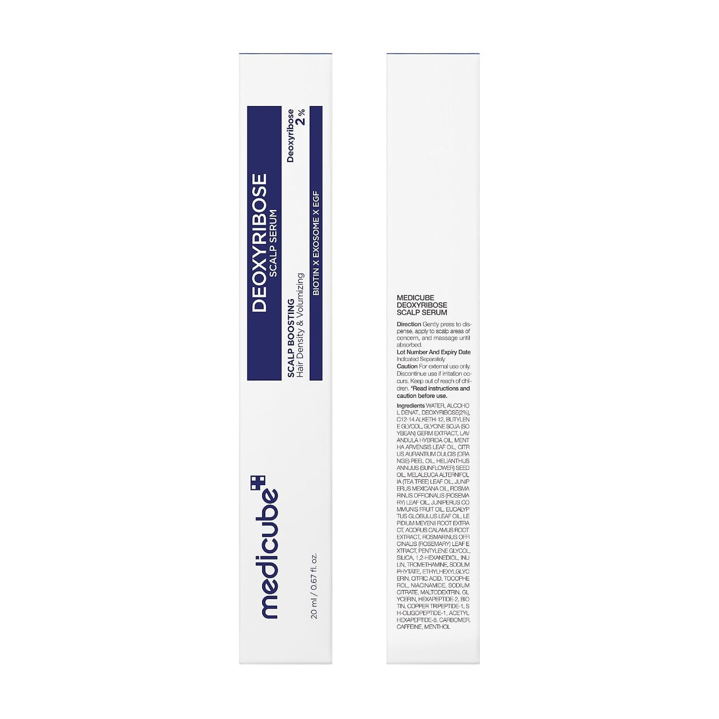 Deoxyribose Scalp Serum | For Fuller-Looking Hair & Scalp Strengthening Roll-On Serum | Deoxyribose, Rosemary, EGF, Caffeine for Fine, Thin Hair | Korean Hair Care, K-Beauty