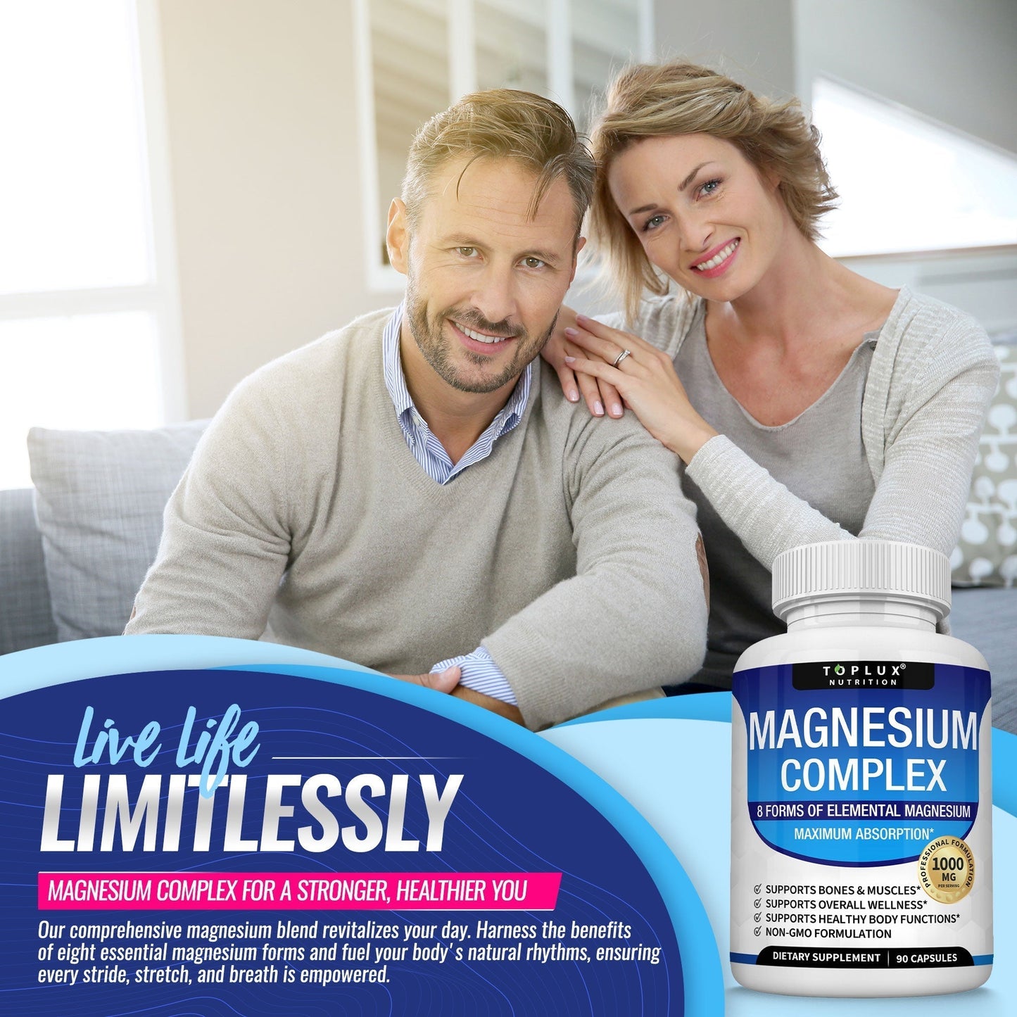 Toplux Magnesium Complex 8 Essential Magnesium Supplement Fitness Edible
