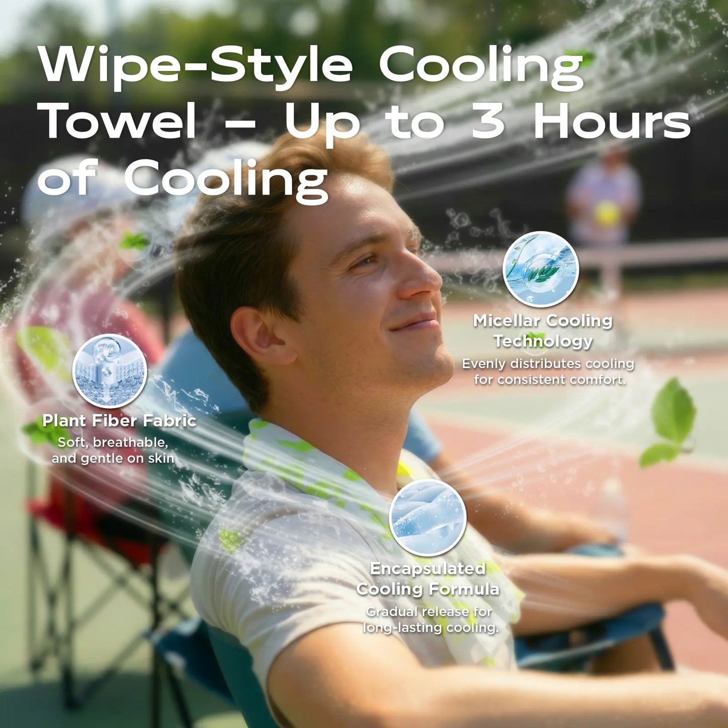 CoolRush Towel for Hot Weather, Cooling Towel, Ice Towel, Instant & Long-Lasting Cooling for Outdoor Performance, Large Cooling Body Wipe, Must Have for Summer Travel, Running,Gym , Camping Gardening & Daily Use