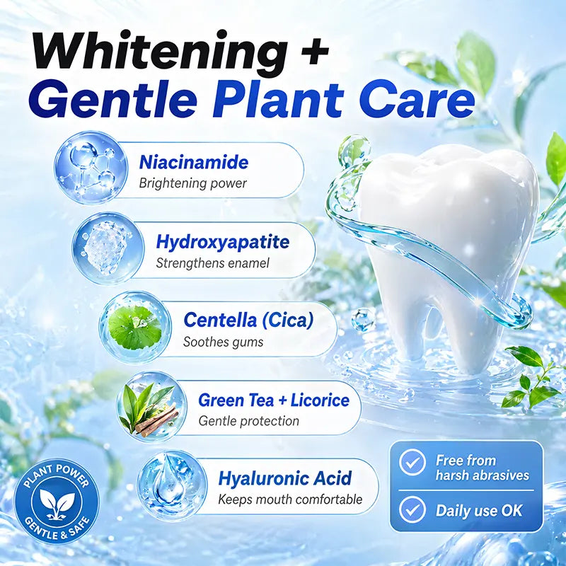 Dr.ville Niacinamide Foaming Whitening Toothpaste 8X - Fresh Breath Stain Removal Gentle Teeth Cleaning 100ml-D