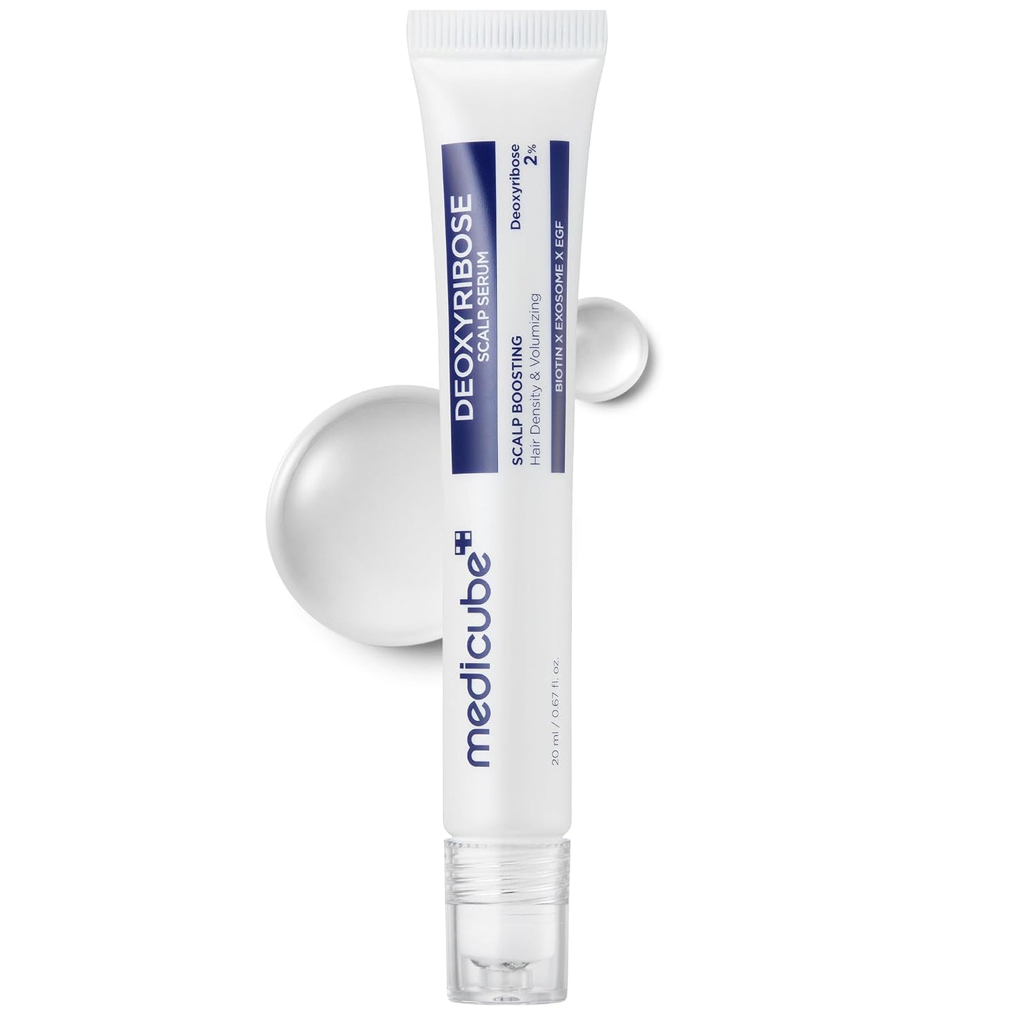 Deoxyribose Scalp Serum | For Fuller-Looking Hair & Scalp Strengthening Roll-On Serum | Deoxyribose, Rosemary, EGF, Caffeine for Fine, Thin Hair | Korean Hair Care, K-Beauty