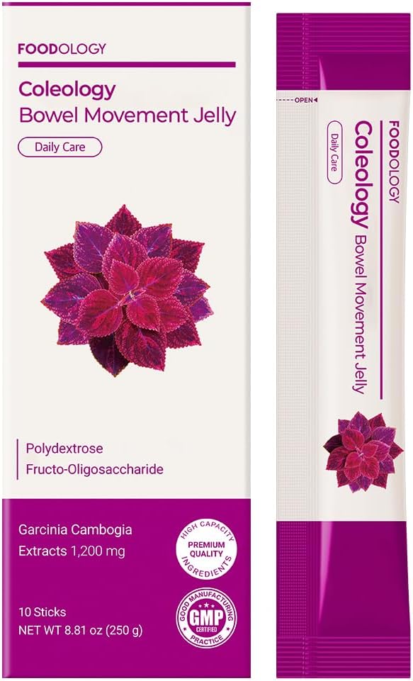 Bowel Movement Jelly (10 Days) - Garcinia Cambogia (HCA) Jelly Sticks.(Grape  Flavored)