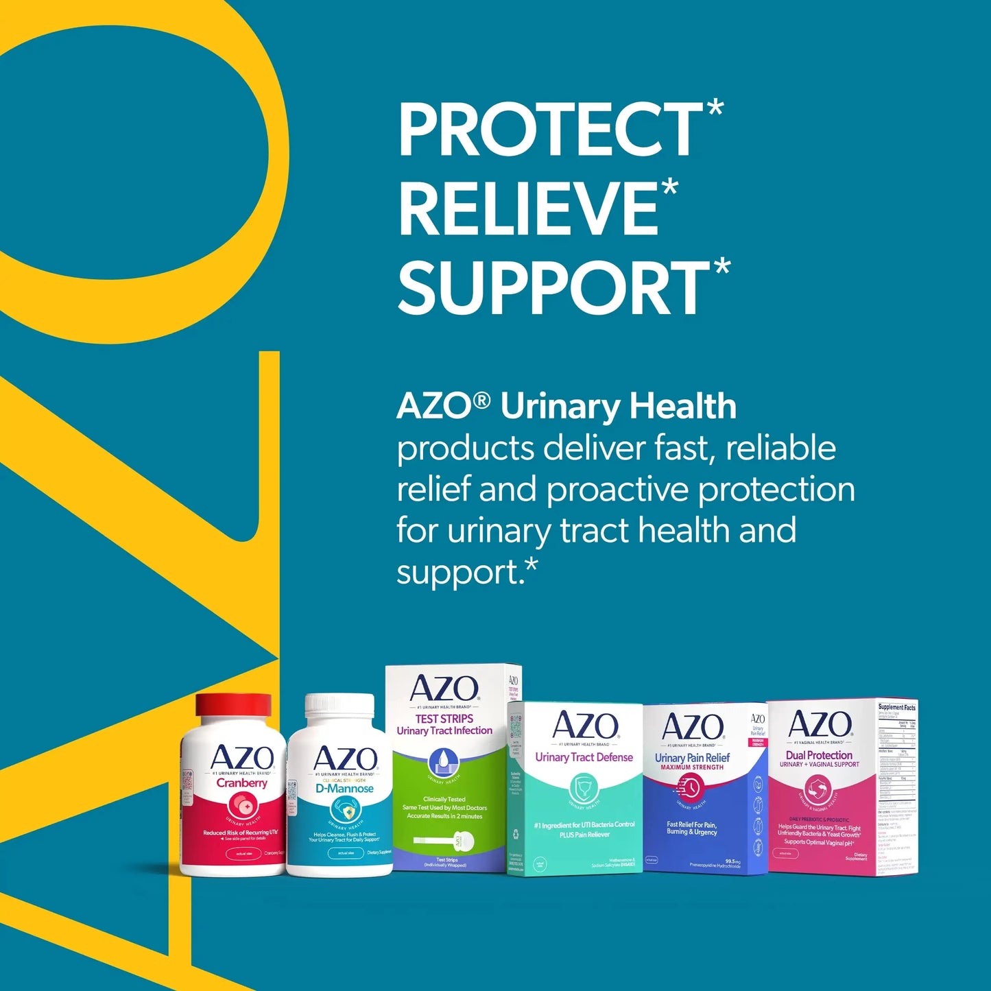 AZO D Mannose Urinary Tract Health, Cleanse, Flush & Protect The Urinary Tract, No.1 Pharmacist Recommended Brand, Clinical Strength, Non-GMO, 120 Count