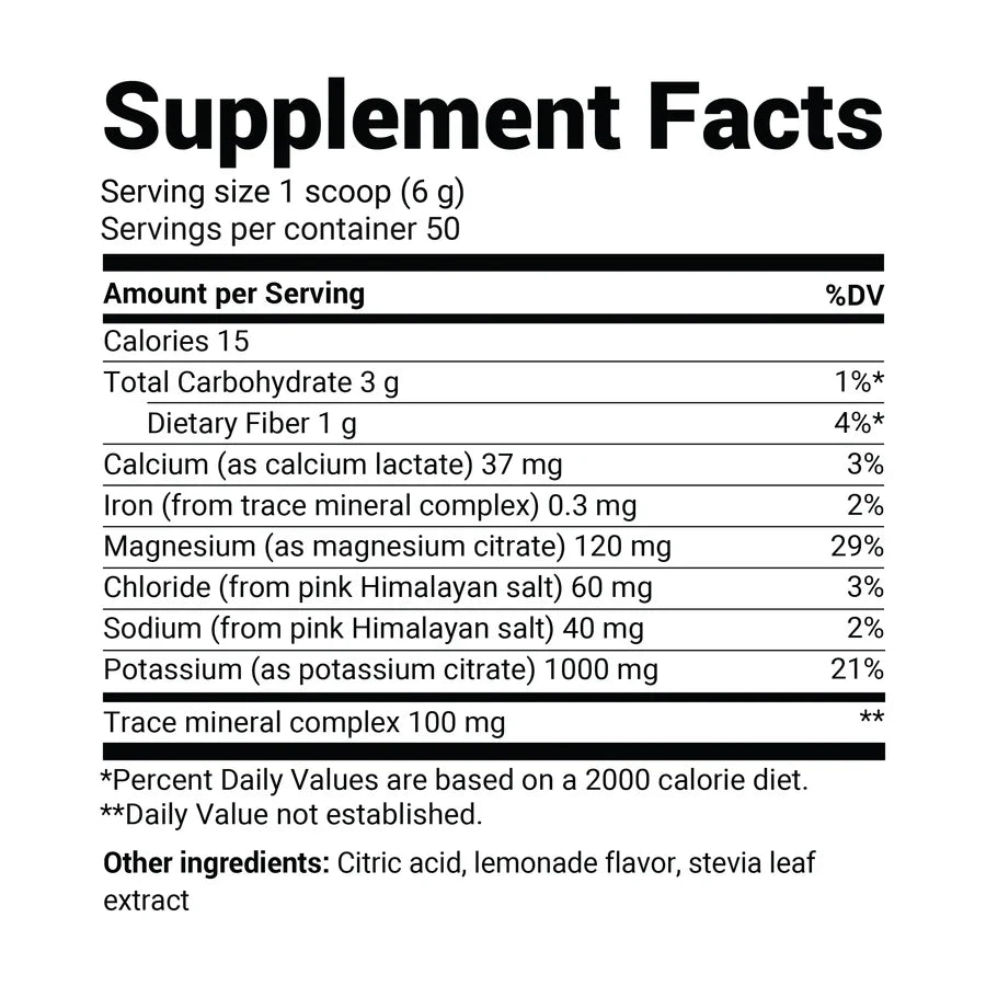 Electrolyte Powder with 1000 mg of Potassium with Magnesium