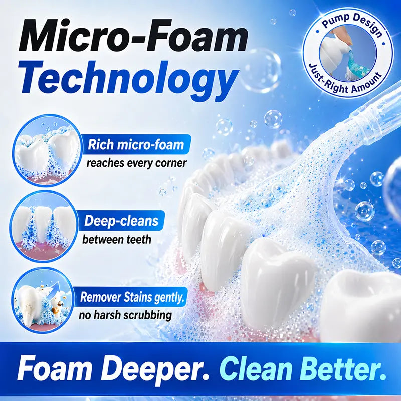 Dr.ville Niacinamide Foaming Whitening Toothpaste 8X - Fresh Breath Stain Removal Gentle Teeth Cleaning 100ml-D